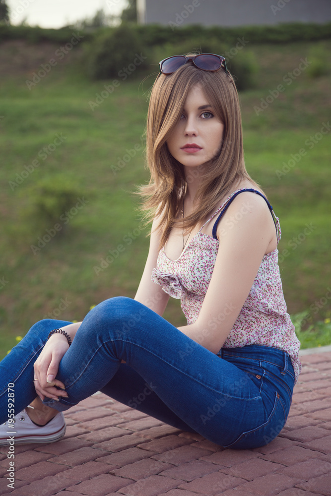 Obraz premium Portrait of beautiful girl