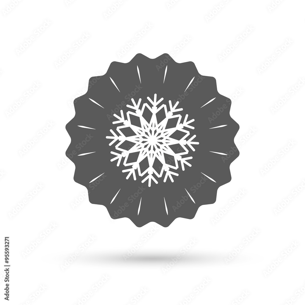 Snowflake artistic sign icon. Air conditioning. Snowflake artistic sign icon. Air conditioning.