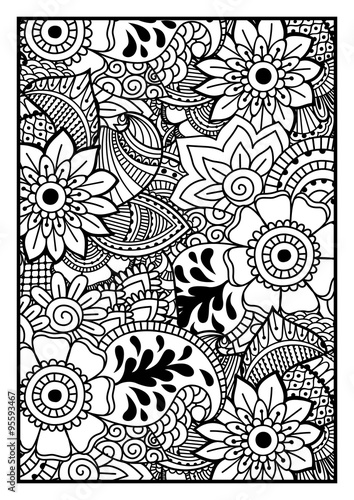 Wallpaper Mural Black and white pattern.  Torontodigital.ca