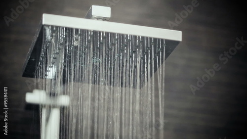 Close view of a shower head