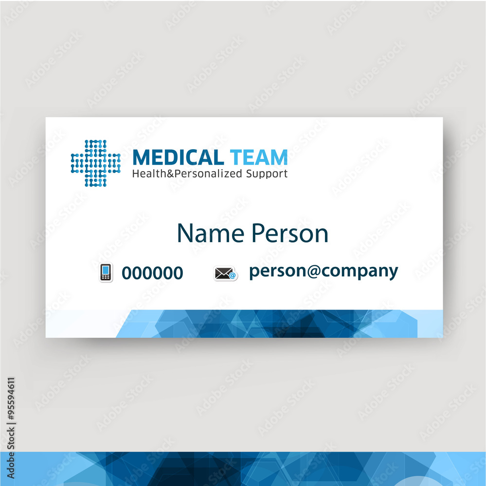 Medical card corporate identity Medical card corporate identity
