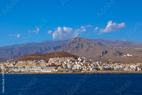 Beach Los Cristianos in Tenerife island - Canary