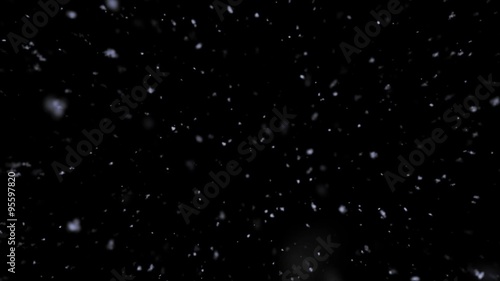 降雪　falling snow