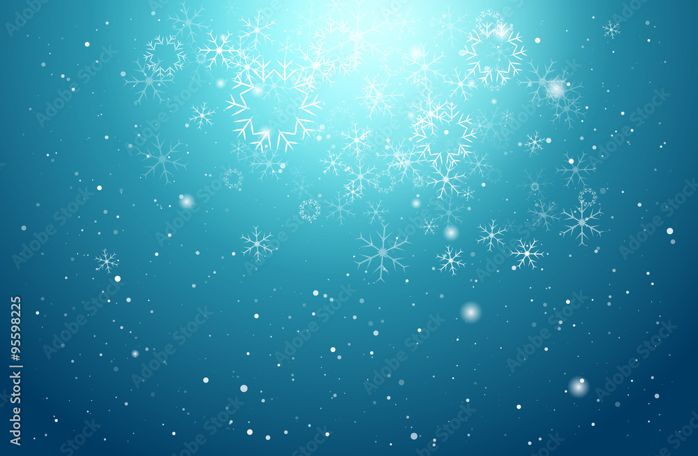 abstract snowflake Christmas background vector illustration