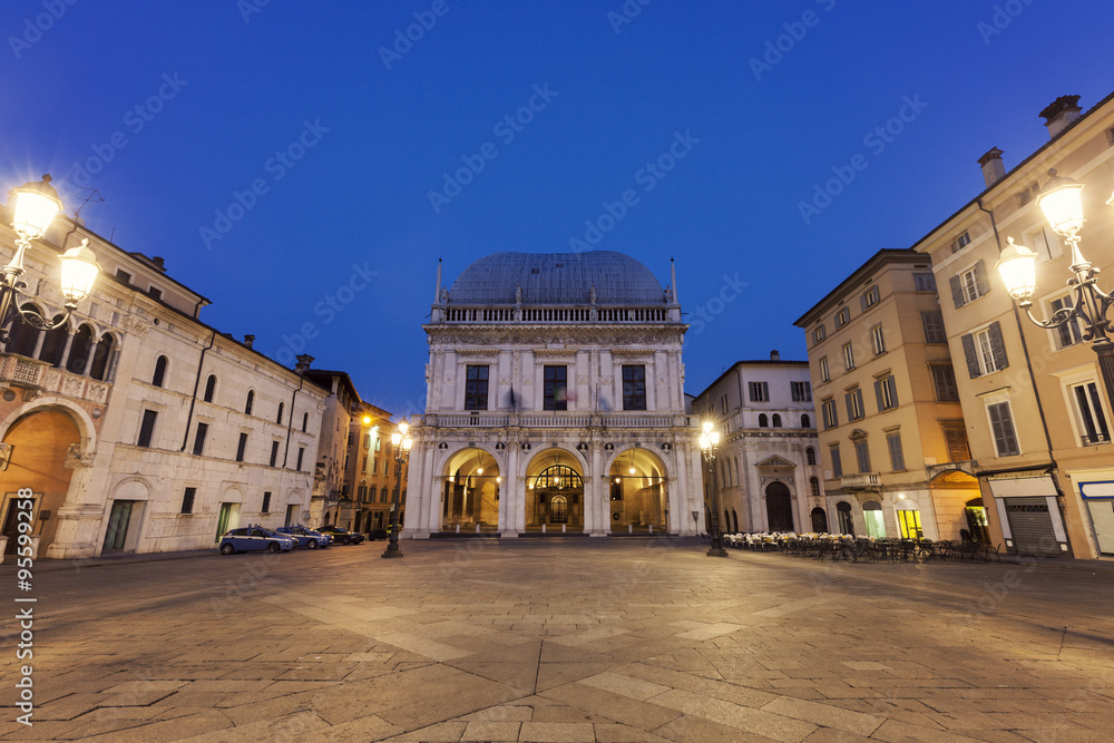 La Loggia (Town Hall) in Brescia,