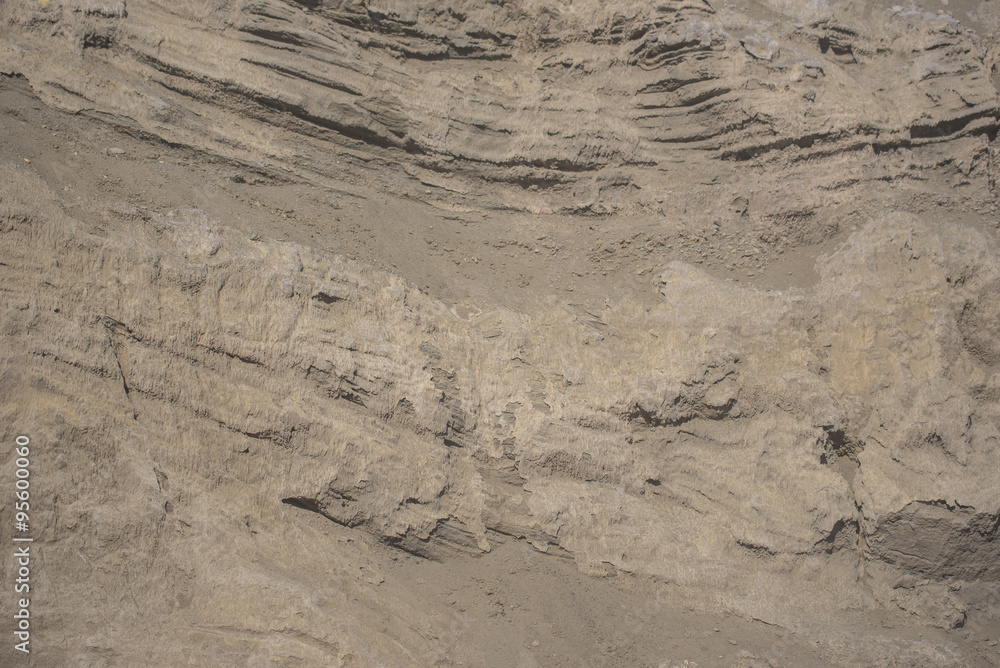 Layers of the volcanic soil from Bromo Volcano Java ,Indonesia. Layers of the volcanic soil from Bromo Volcano Java ,Indonesia.