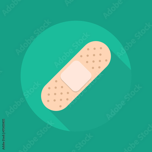 Medical Flat Icon. Plaster