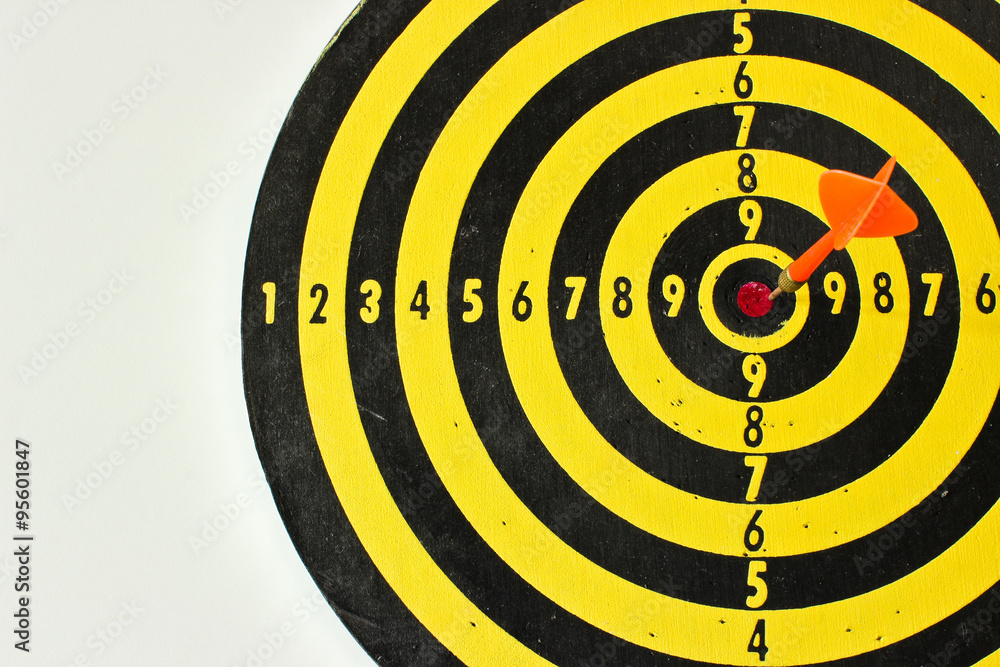 The Dartboard with the Red Dart The Dartboard with the Red Dart