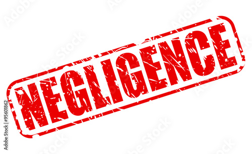 NEGLIGENCE red stamp text