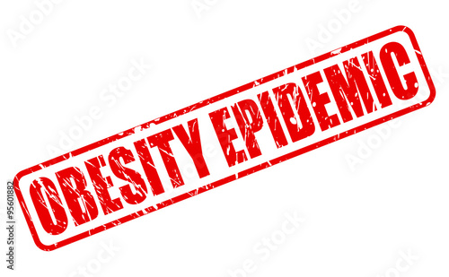 OBESITY EPIDEMIC red stamp text