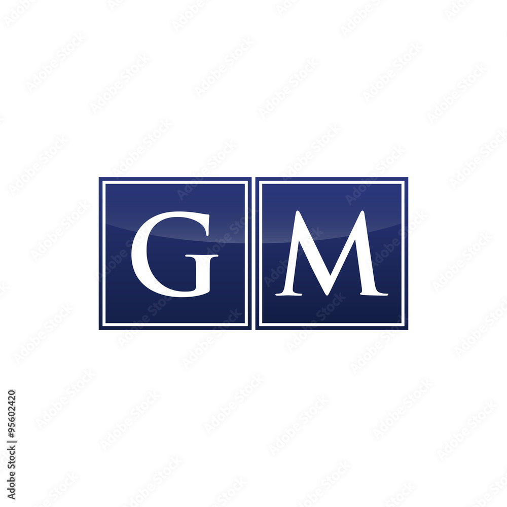 Letter Initial Logo GM Letter Initial Logo GM