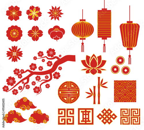 Chinese, Korean or Japan icons for Chinese New Year