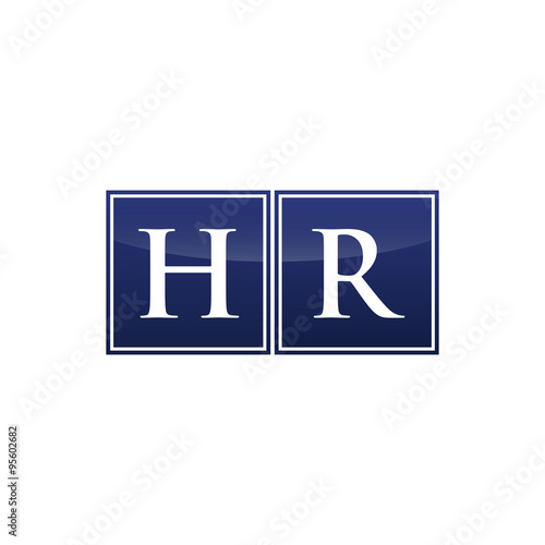 Letter Initial Logo HR