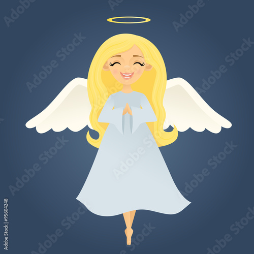 Peaceful Blonde Angel