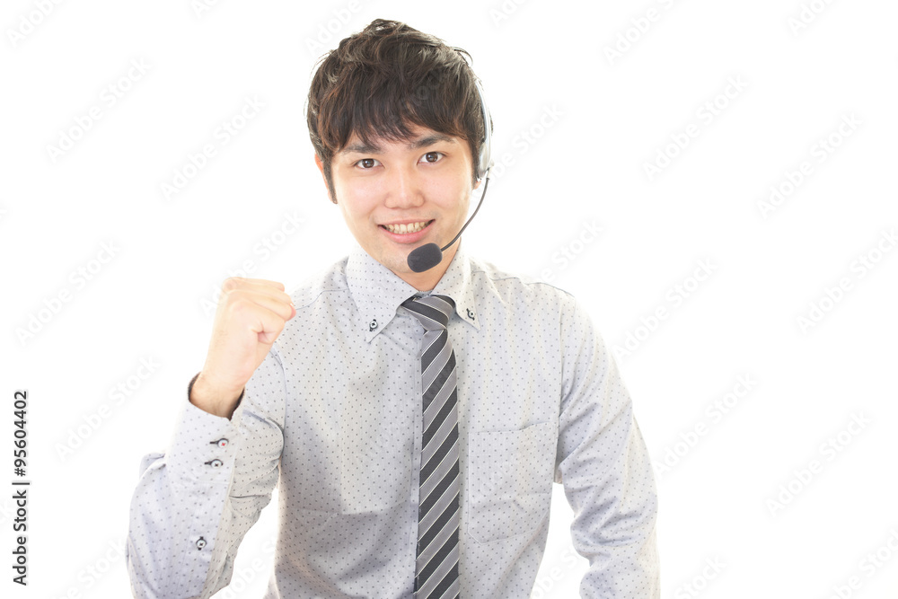 ガッツポーズのオペレーター ガッツポーズのオペレーター