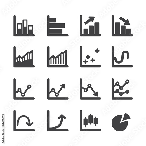 graph icon set