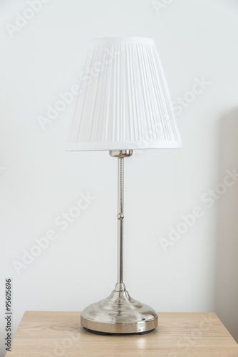 Light lamp beside bed