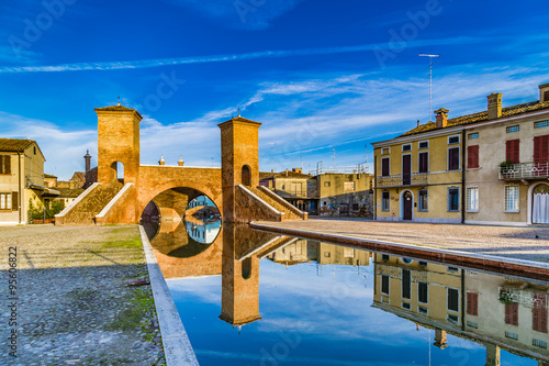 Trepponti bridge in Comacchio, the little Venice