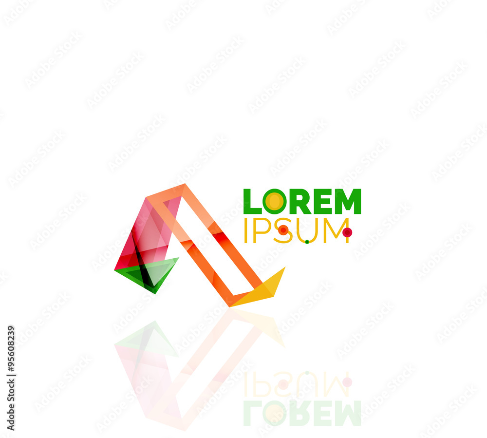 Logo, abstract geometric business icon Logo, abstract geometric business icon