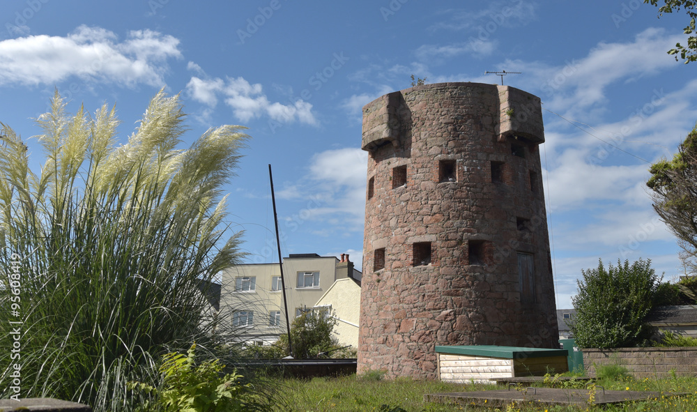 Martello tower on Saint Aubins bay, Jersey