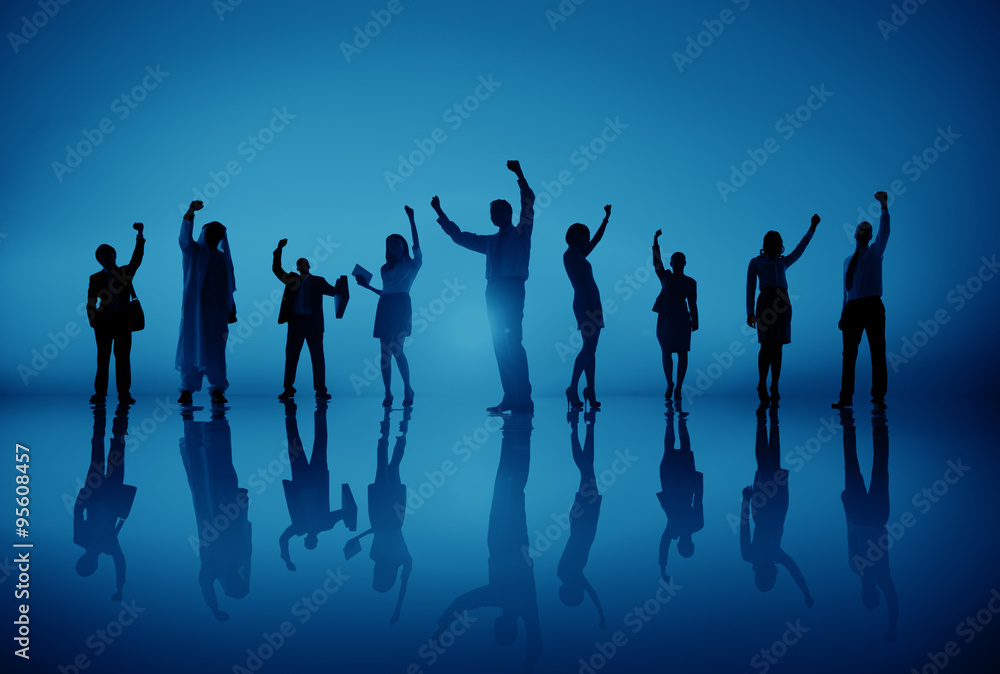 Fototapeta premium Business Corporate People Succesful Celebration Concept