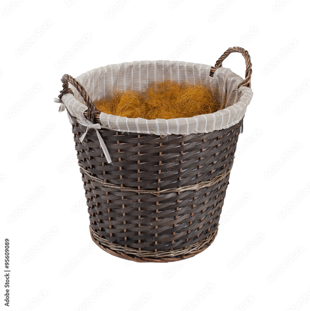 Obraz premium Dark rattan basket