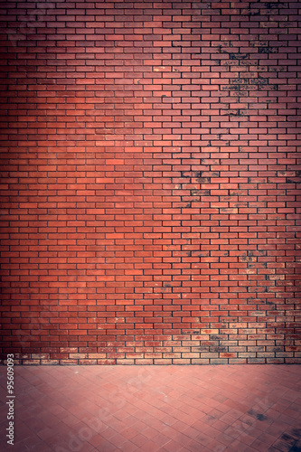 brick wall texture background material of industry building