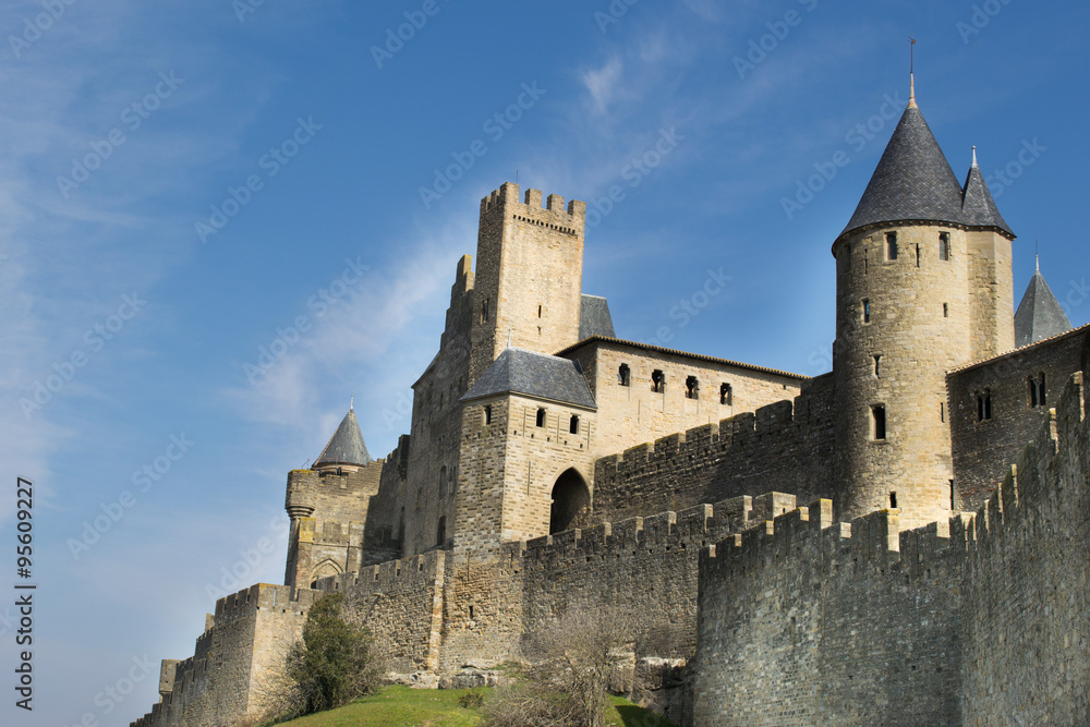 Carcassone fortress. Languedoc, France.