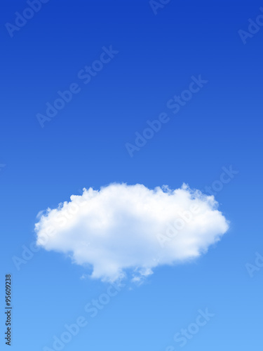 Big White Clouds in a blue sky with space