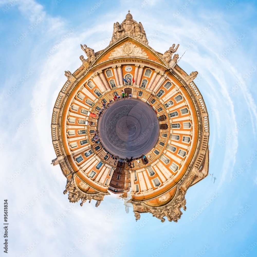 Fototapeta premium Abstraction du Capitole à Toulouse
