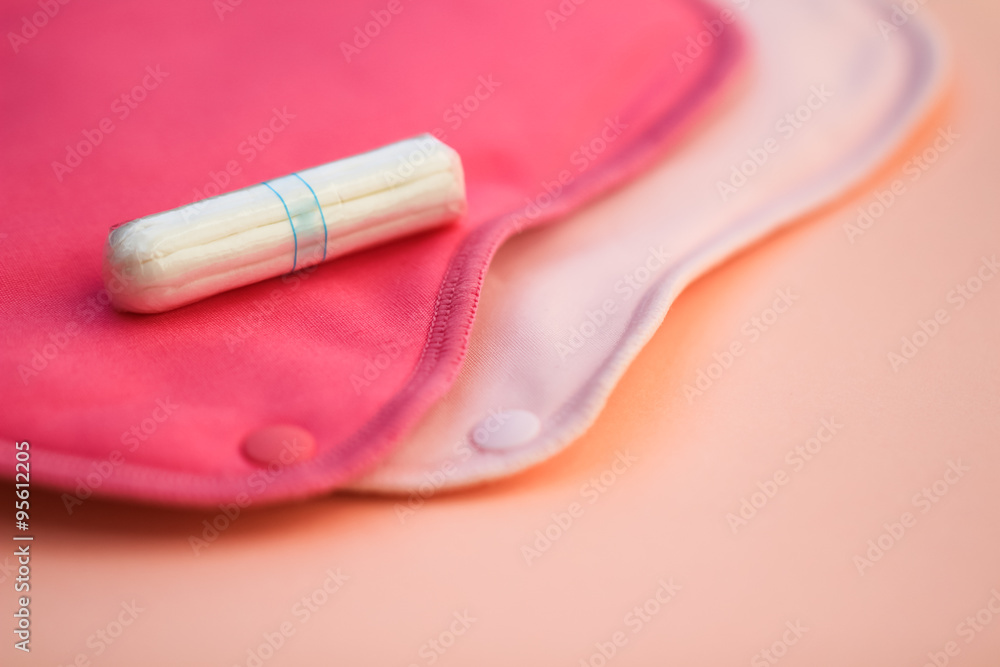 Tampon and cloth menstrual pads Tampon and cloth menstrual pads