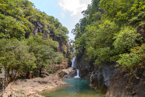 Klong Phlu Waterfall on Koh Chang or Chang island  Thailand