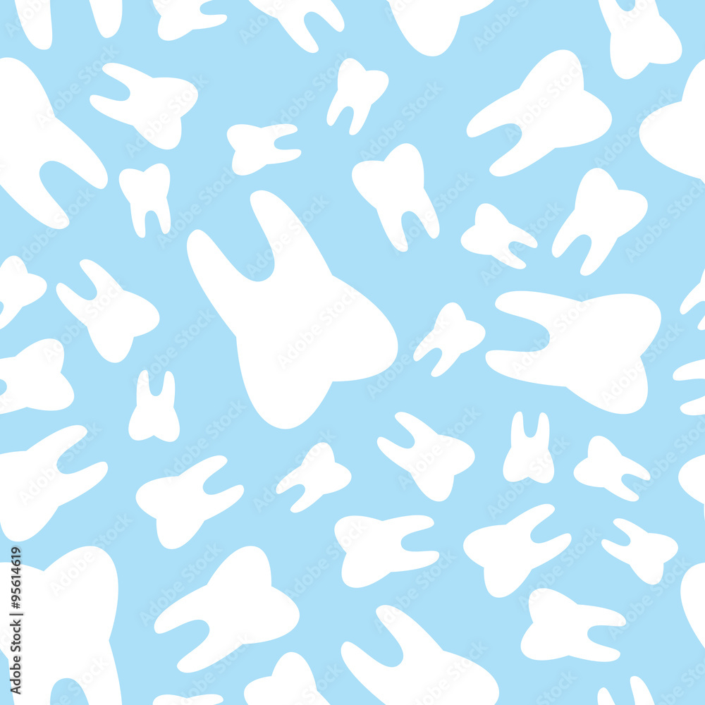 Seamless teeth pattern Seamless teeth pattern