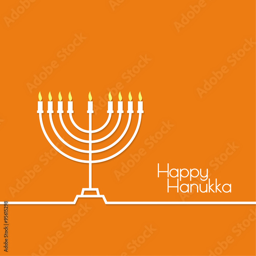 Jewish Menorah icon. 
