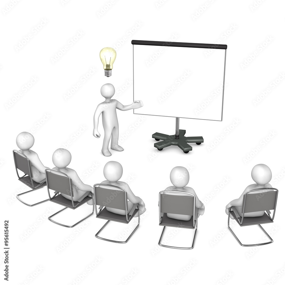 Manikins Flipchart Idea Presentation