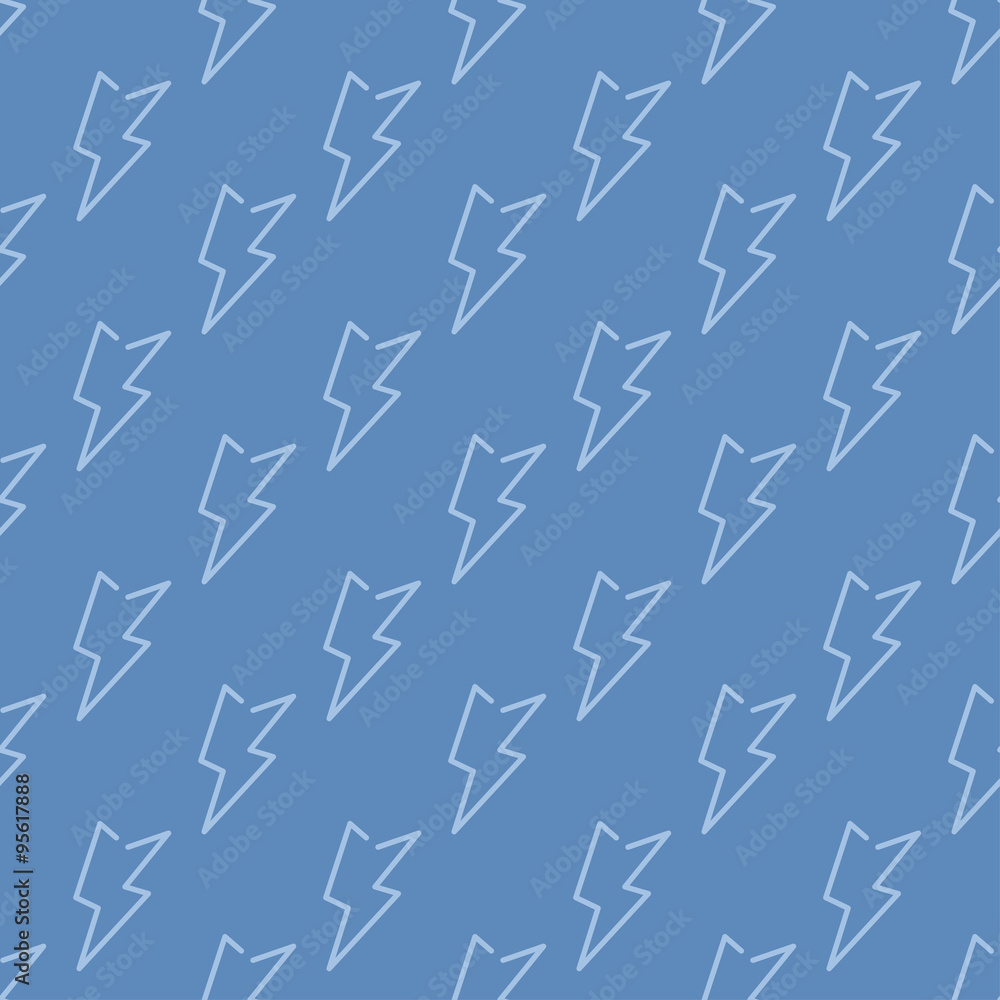 Vector seamless pattern with electricity and energy economy objects Vector seamless pattern with electricity and energy economy objects