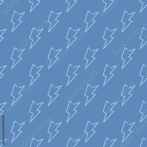 Vector seamless pattern with electricity and energy economy objects