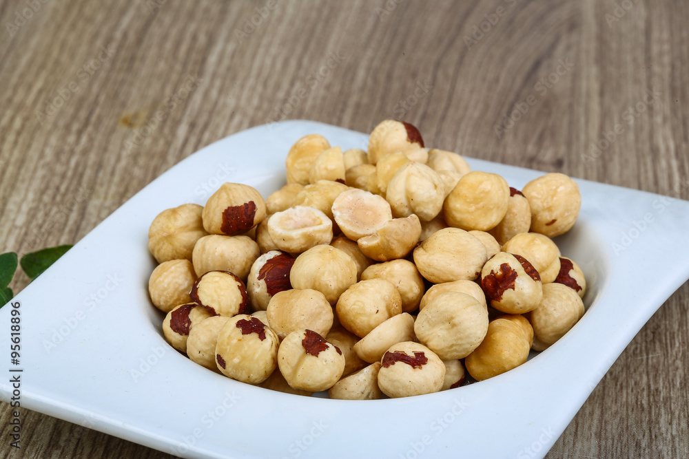 Hazelnuts in the bowl Hazelnuts in the bowl