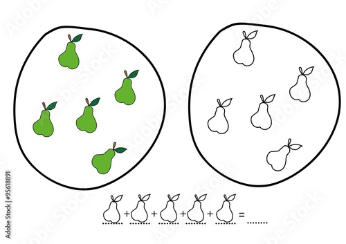 owoce,zbiór,matematyka
