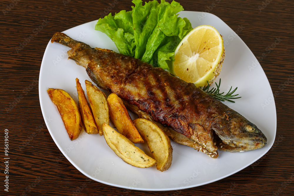 Grilled trout