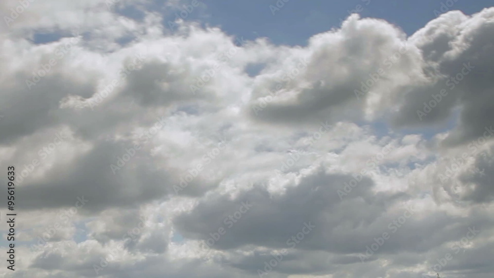 Time lapse of slow moving dark storm clouds Time lapse of slow moving dark storm clouds
