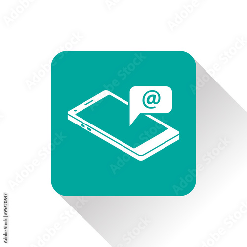 smart phone message 3d isometric icon
