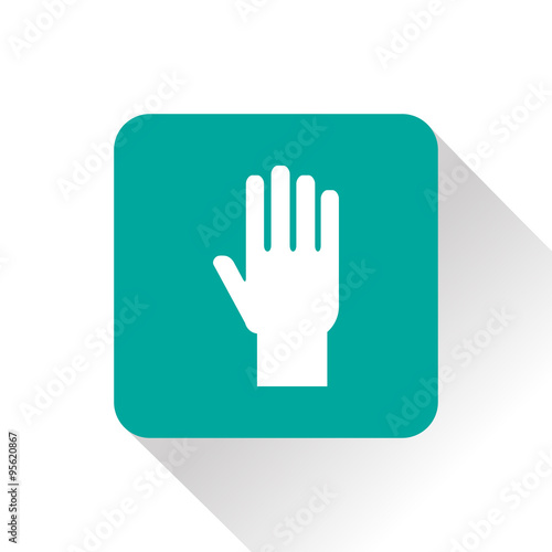 hand flat vector icon