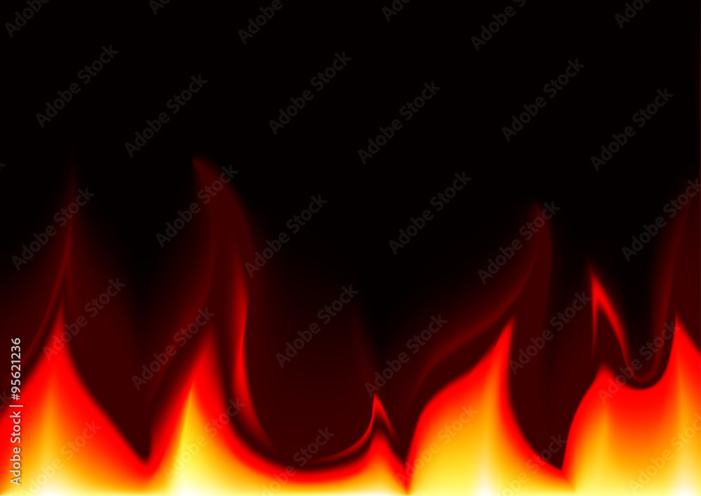 Flames Background - Abstract Illustration, Vector Flames Background - Abstract Illustration, Vector