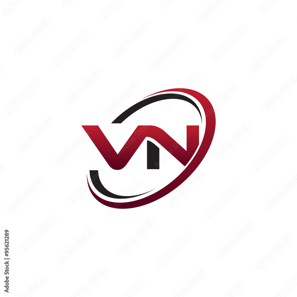 Modern Initial Logo Circle VN Modern Initial Logo Circle VN