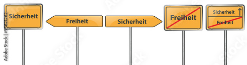 Ortschilder als Vektorset