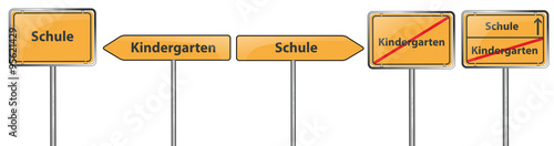 Ortschilder als Vektorset