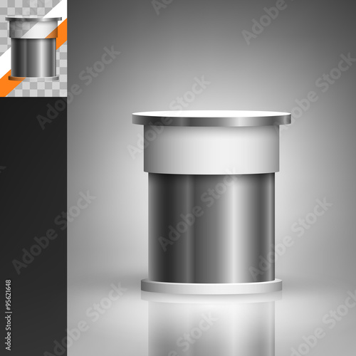 Round trade stand