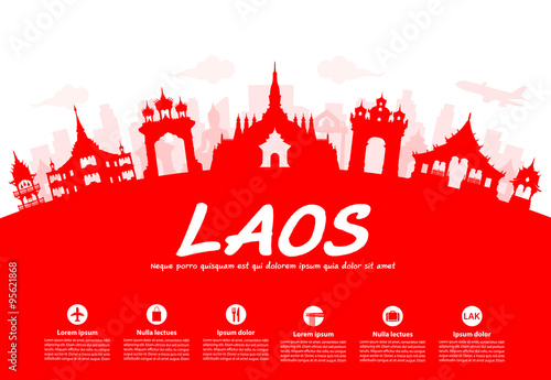 laos Travel Landmarks.