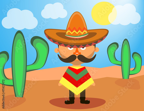  Mexican in a sombrero